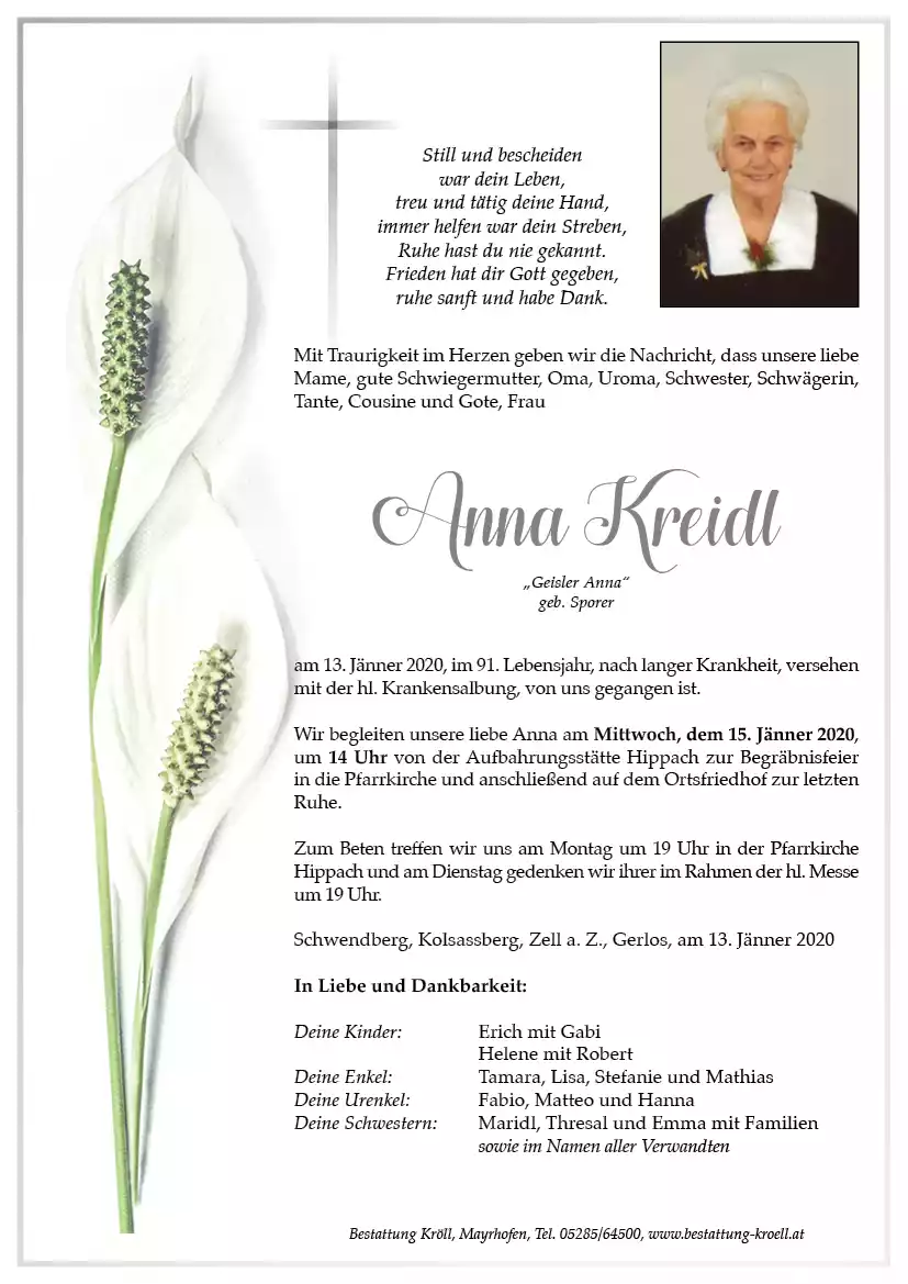 Parte von Anna Kreidl